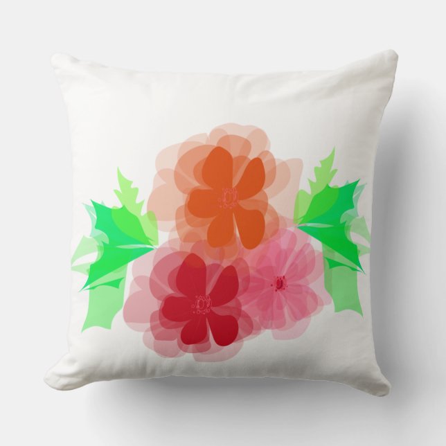 Red Flower Pillow (Front)