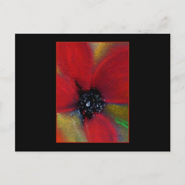 Red Flower, Poppy. Postcard (Front)