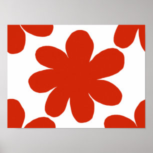 Red Flower Poster