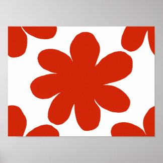 Red Flower Poster