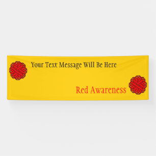 Red Flower Ribbon by Kenneth Yoncich Banner