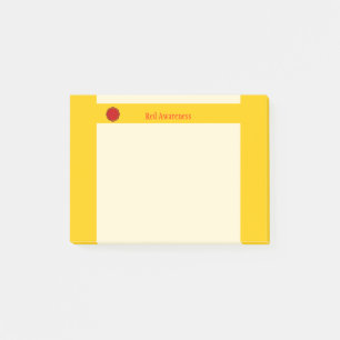 Red Flower Ribbon by Kenneth Yoncich Post-it Notes