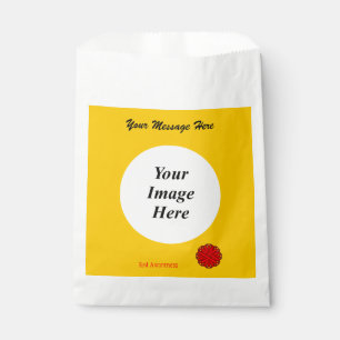 Red Flower Ribbon Template by Kenneth Yoncich Favour Bags