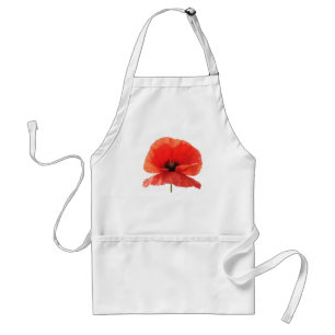 Red Flower Standard Apron