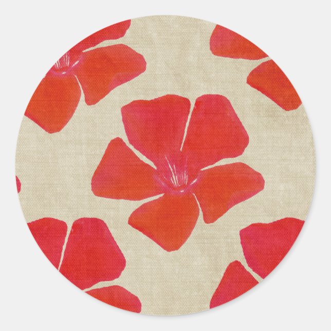 Red Flower Stickers (Front)