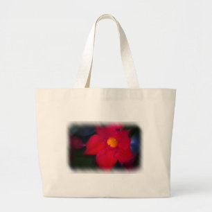 Red Flowering Vine Large Tote Bag