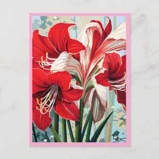 RED FLOWERS #1 POSTCARD