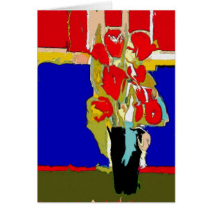 Red Flowers Abstract  Matisse Hawaii