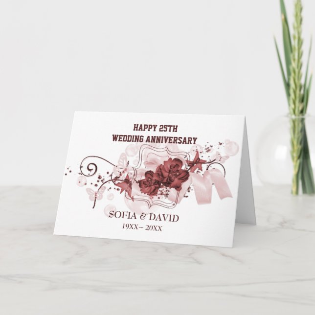 Red Flowers Card (Front)