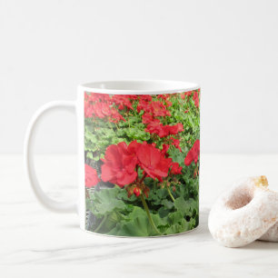 Red Flowers Coffee Mug