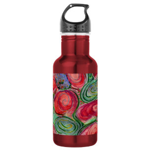 Red Flowers Fantasy 532 Ml Water Bottle