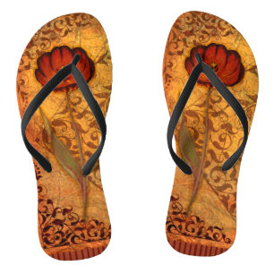 Red Flowers I Jandals
