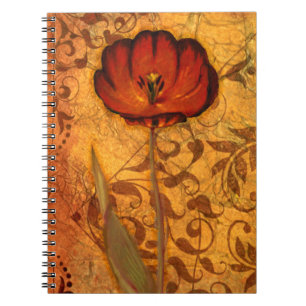 Red Flowers I Notebook