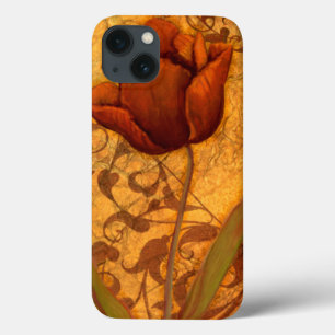 Red Flowers II iPhone 13 Case