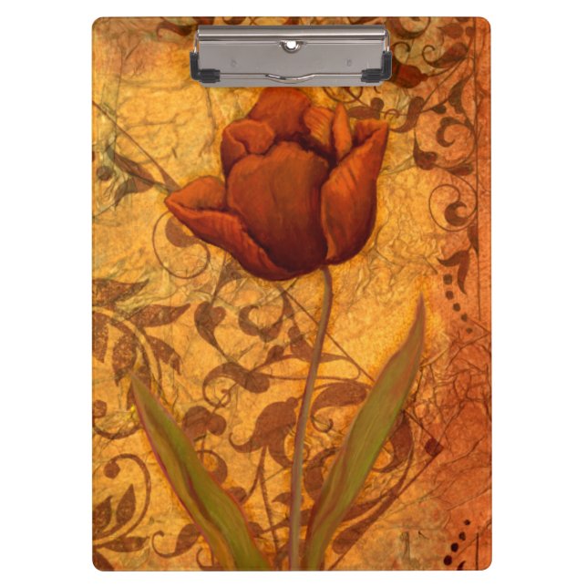 Red Flowers II Clipboard (Front)