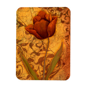 Red Flowers II Magnet