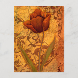 Red Flowers II Postcard