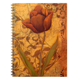 Red Flowers II Spiral Notebook