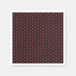 Red Flowers Napkin