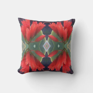 Red Flowers Pattern Outdoor Cushion