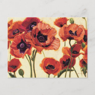 Red Flowers Postcard