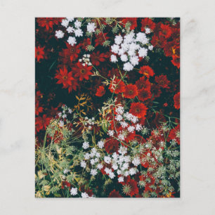 Red Flowers Scrapbook paper