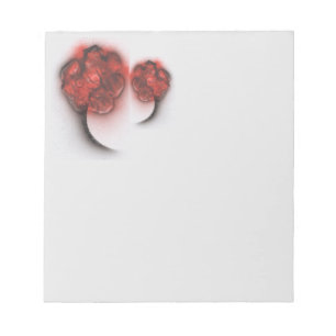 Red Flowers Small and Large Notepad