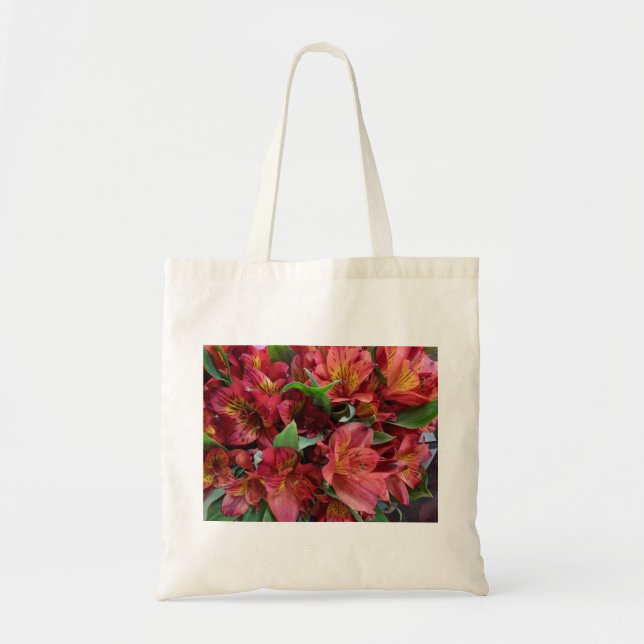 Red-flowers Tote Bag (Front)