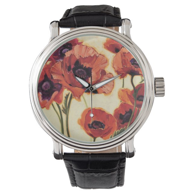 Red Flowers Watch (Front)