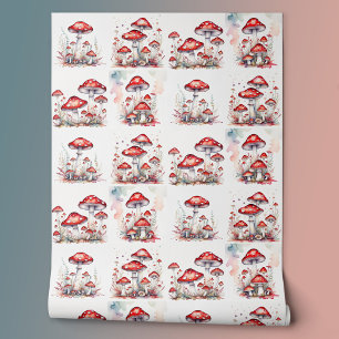 Red Fly Agaric Mushrooms Wallpaper