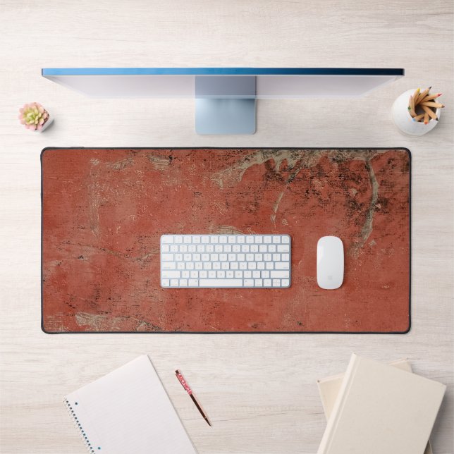 Red Fog, A Gel Print Abstract Desk Mat (Office 1)