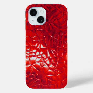 red foil abstract iPhone 15 case