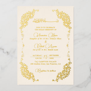 RED FOIL INVITATION