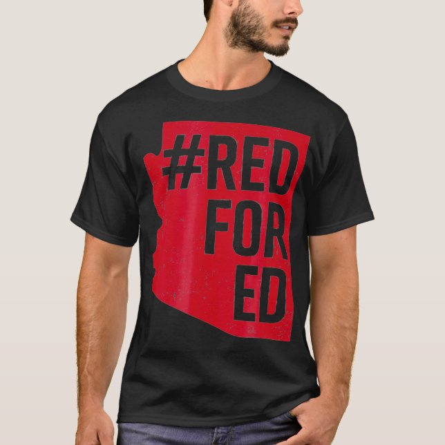 Red For Ed   Arizona Teacher Protest Tshirt Redfor (Front)