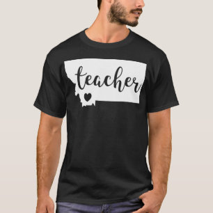 Red For Ed Montana Teacher Public Education T-Shirt