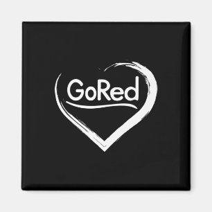 Red For Heart Disease Awareness Magnet