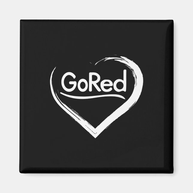 Red For Heart Disease Awareness  Magnet (Front)