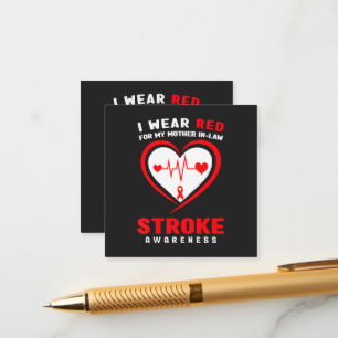 Red For My Mother In-Law Stroke Enclosure Card