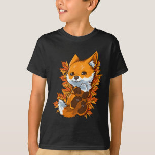 Red Forest Fox Baby Autumn Fall T-Shirt