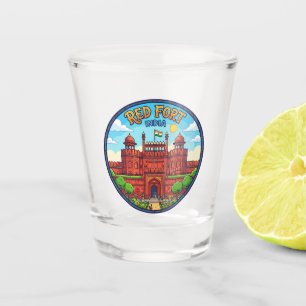 Red Fort India Shot Glass