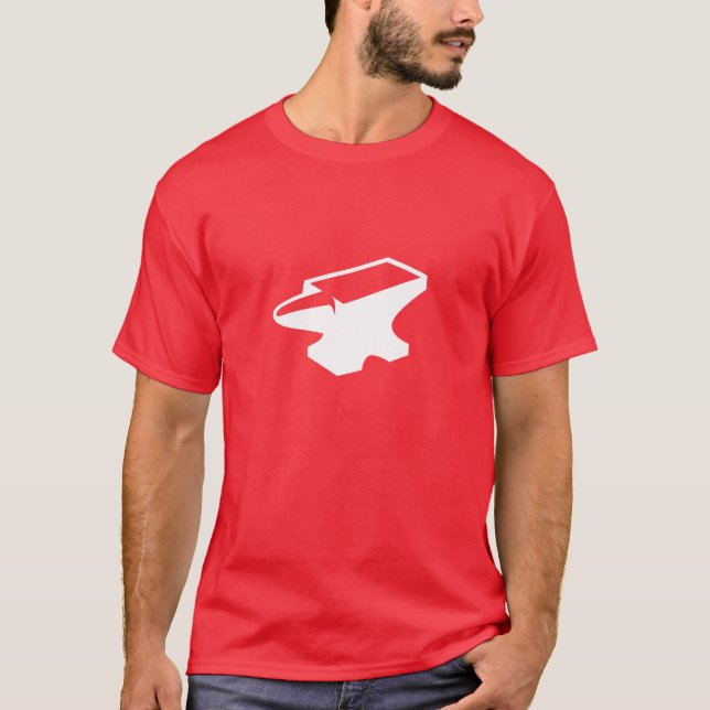 Red Foundry Anvil Tee (Red) (Front)