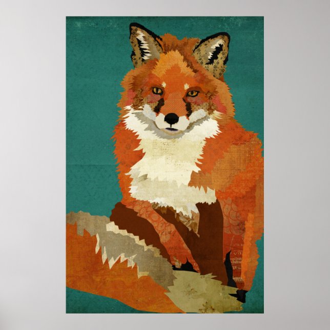 Red Fox Art Poster (Front)