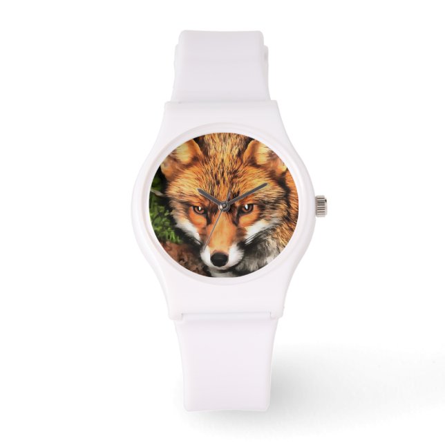 Red Fox Beautiful Wildlife Art Watch (Front)