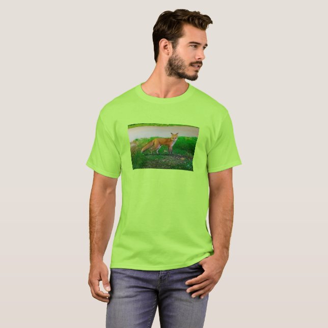 Red Fox By the Lake T-Shirt (Front Full)