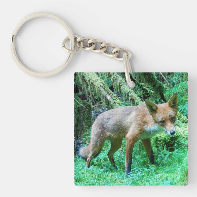 Red Fox Cub Key Ring (Front)