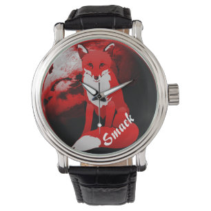 Red Fox Design Personalised Unisex Wrist Watch