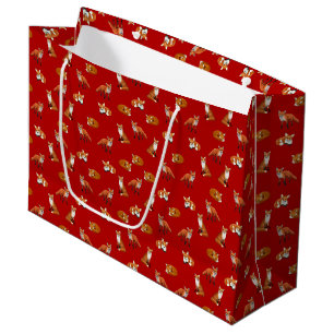 Red Fox Family Gift Bag