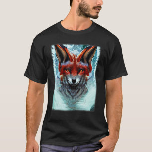 Red fox forest animal wild predator artwork design T-Shirt
