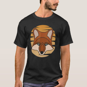 Red fox forest animal wild predator with fox desig T-Shirt