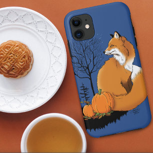 Red Fox Forest Pumpkins Case-Mate iPhone Case
